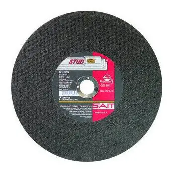 United Abrasives-Sait 24030 Cut Off Wheel Type 1 Stud King 12 inch x 3/32 inch x 1 inch Aluminum Oxide