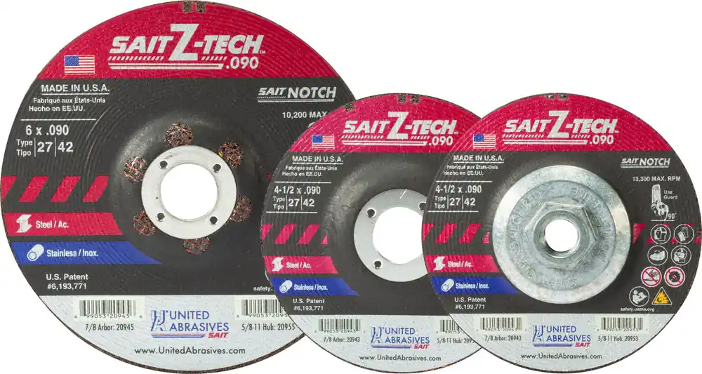 United Abrasives SAIT 20953 4-1/2 x 090 5/8-11 Metal Cut-Off Wheel