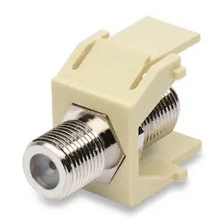 Belden AX102906 Coax Insert, Commercial, KEYCONNECT VIDEO F COAX, SURFACE (ALMOND)