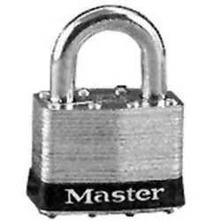 Master Lock 5KA-A121 Tumbler Padlock, Keyed Alike, 4-Pin W1 Cylinder, 2 Width, 1 Shackle Clearance, Replacement MPN