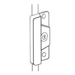 DON-JO MFG INC ELP-208-SL Electric Strike Latch Protector 3-1/2 Width x 8 Height