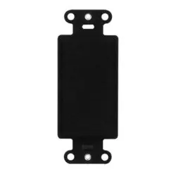 ON-Q/LEGRAND WP3410BK Decorator Outlet Strap Blank 1.65 Width x 0.28 Depth x 4.19 Height