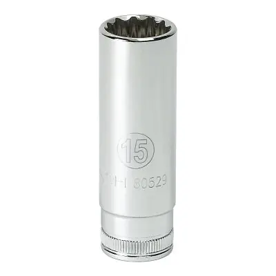 Gearwrench 80396 3/8 Drive, Deep Hand Socket 6 Points 14 mm