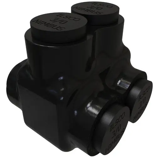 ECM Industries PBTD-2-3/0 ILSCO Al MEC (2) 3/0-6 Ins DUAL ENTRY W UL
