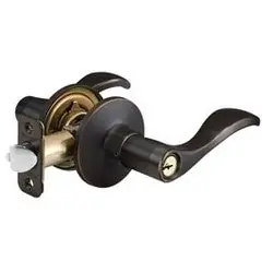 Master Lock WL0112PKA4S Door Lock, Keyed Alike, Wave Lever, Adjustable Backset, Aged Bronze, Schlage C SC1 Cylinder