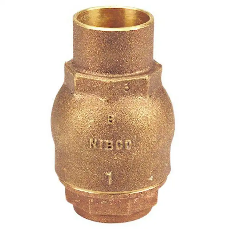 NIBCO NJ7Q00A S-480-Y 1 in Bronze Solder Check Valve