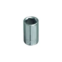 Klein 65605 11/32-Inch Standard 6-Point Socket, 1/4-Inch Drive