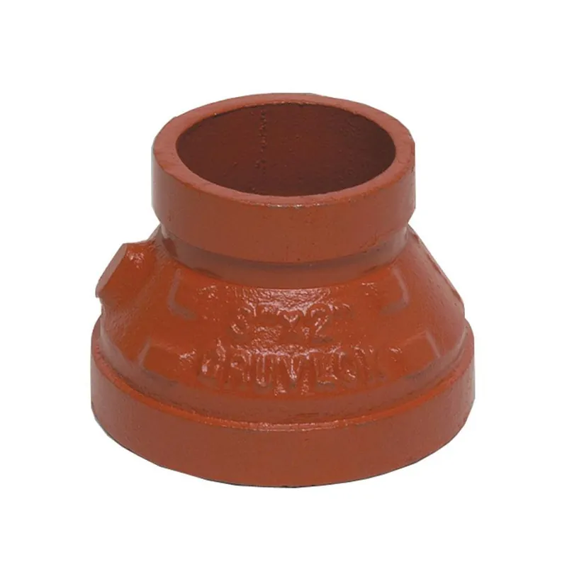 Anvil Gruvlok 0390029106 7072 Concentric Reducer GR x GR for Grooved-End Pipe Ductile Iron 8x3