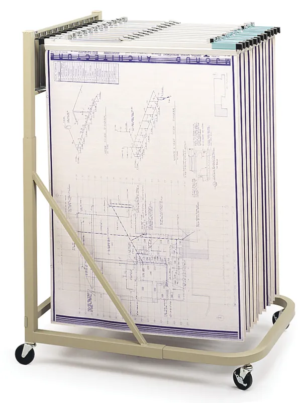 Safco 5026 12 Bracket Mobile Planhold Stand