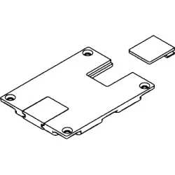 Wiremold 829STC Brass Data Slide Plate