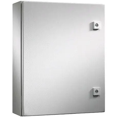 Rittal 8017533 WM Series 1-Door Compact Enclosure, 20 in W x 5.9 in D, NEMA 4/IP66 NEMA Rating, Carbon Steel