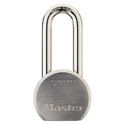 Master Lock 930DLHPF Padlock, Keyed Different, 5-Pin Cylinder, 2-1/2 Width, 2 Shackle Clearance, Solid Steel