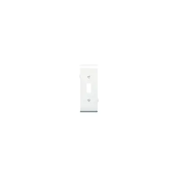 Pass & Seymour PJSC1W 1-Toggle Switch White Smooth Nylon Semi-Jumbo Center Sectional Wallplate