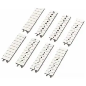 Phoenix Contact 1050017-0051 ZB Marker Strip Flat 10-Section Horizontally Labeled White 5mm Wide Consecutive Numbers 51-60