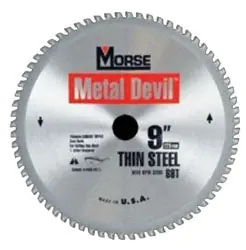 M.K. Morse 101400 9 Diameter 1 Bore 3200 RPM 48-Teeth Carbide Tipped Steel Cutting Circular Saw Blade