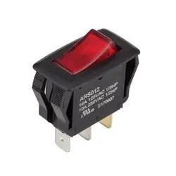NSI Industries 77150RQ On-Off, SPST, Red Lamp QuikConnect Rocker Switch