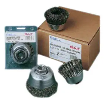 United Abrasives SAIT 6551 4 5/8-11 Crimped Wire Cup Brush