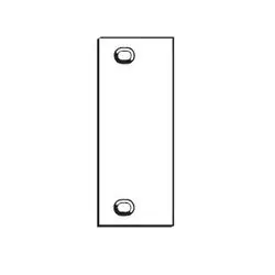 DON-JO MFG INC FF-50 Frame Filler Plate 10 Gauge Steel (1-5/8 Width x 5 Height)