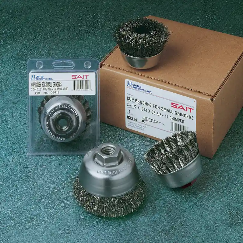 United Abrasives SAIT 6401 2-3/4 x 5/8 Crimp Wire Cup Brush