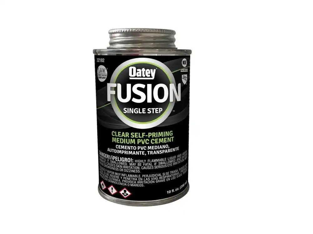 Oatey 32192 Fusion 10 oz Plastic Clear Pipe Cement