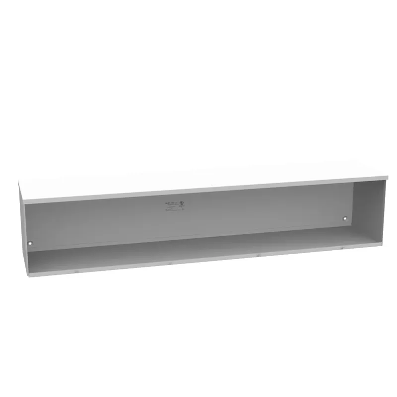 Milbank 101048-GSC3R-NK Screw Cover Wireway Type 3R UL Listed Steel No Knockouts ANSI 61 Gray Quad D Knockout for Lock