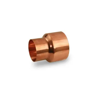 Everflow CCRC3814 Coupling (Socket) With Rolled Tube Stop C X C 3/8 X 1/4 NOM 1/2 X 3/8 OD