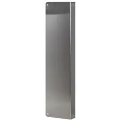 DON-JO MFG INC 20B-S-CW Door Lock Wrap Around Plate Blank 5 Width x 20 Height 2-3/4 Backset 1-3/4 Door 22 Gauge Stainless Steel
