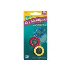 Lucky Line 16603 Key Identifier, Large, 1-3/16 Diameter, Vinyl Rubber, For Large Headed Key