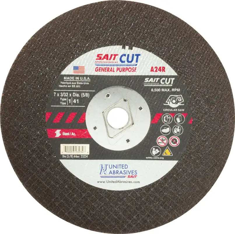 United Abrasives SAIT 23100 4-1/2 x 3/32 7/8 Metal Cut-Off Wheel
