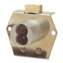 OLYMPUS LOCK 725RD-DW-VH26D Deadbolt Drawer Lock, Rim, Vertical Hand, 1-1/8 Diameter x 1-1/16 Length Barrel