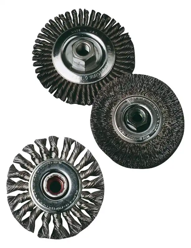 United Abrasives SAIT 6426 Regular Twist Wire Wheel 4 5/8-11