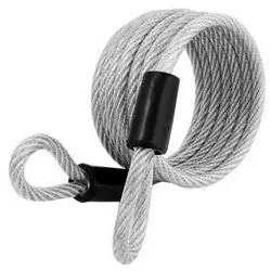 Master Lock 65D Cable Lock Looped End Self Coiling 1/4 Diameter x 6’ Length