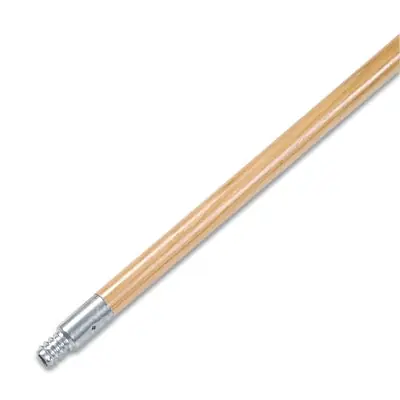 Boardwalk BWK136 Metal Tip Threaded Hardwood Broom Handle 1 in diameter 60 in length