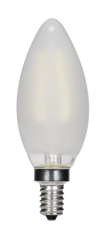 SATCO S9868 3.5W C11 Dimmable LED Light Bulb with Candelabra Base