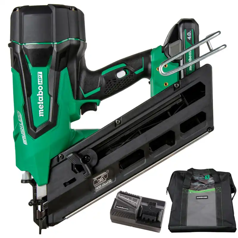 Metabo HPT NR1890DCSTM 18V Cordless Clipped Head Paper Strip Framing Nailer NR1890DC