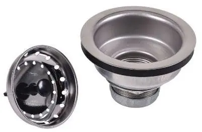 Oatey DB1000 Sink Basket Strainer Polished Chrome-Nickel