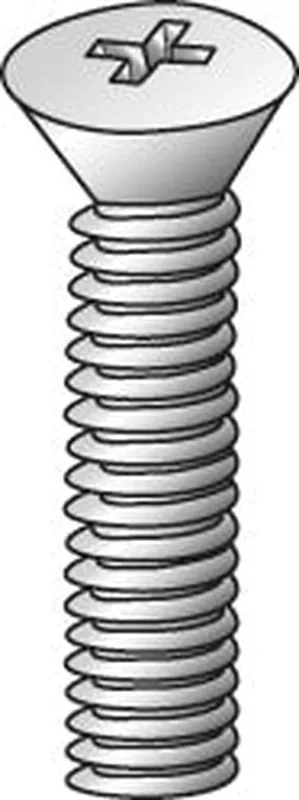 Minerallac 50133J Machine Screw #6-32 1-1/2 in OAL Zinc Plated