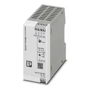 Phoenix Contact 2904599 Power Supply Unit 100 to 240 V ac; 110 to 250 V dc 3.8A 99 H x 45 W x 90 D mm