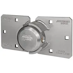 AMERICAN LOCK A800LHC Hidden Shackle Padlock and Hasp High Security 9-1/16 x 4-1/2