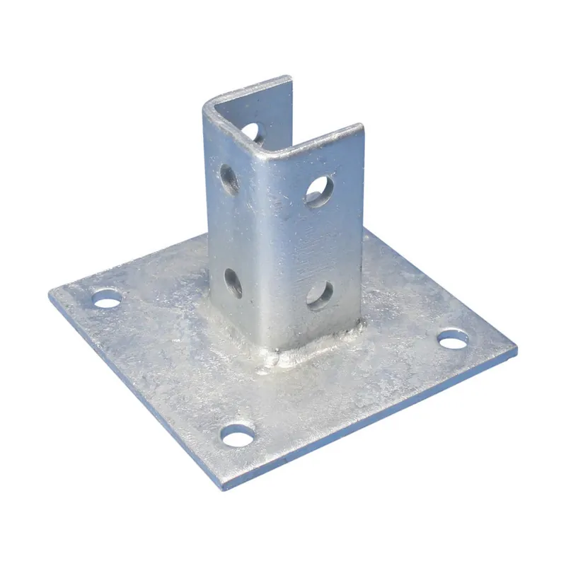 nVent CADDY P11SQ000EG Post Base for Strut Type A, EG, 6 x 6 x 3.5 x 0.81