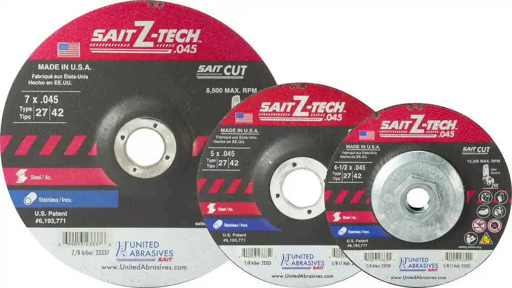 United Abrasives SAIT 23334 4-1/2X.045 7/8 Metal Cutoff Wheel