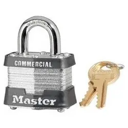 Master Lock 3DCOM Tumbler Padlock Keyed Different 4-Pin Cylinder 1 9/16 width