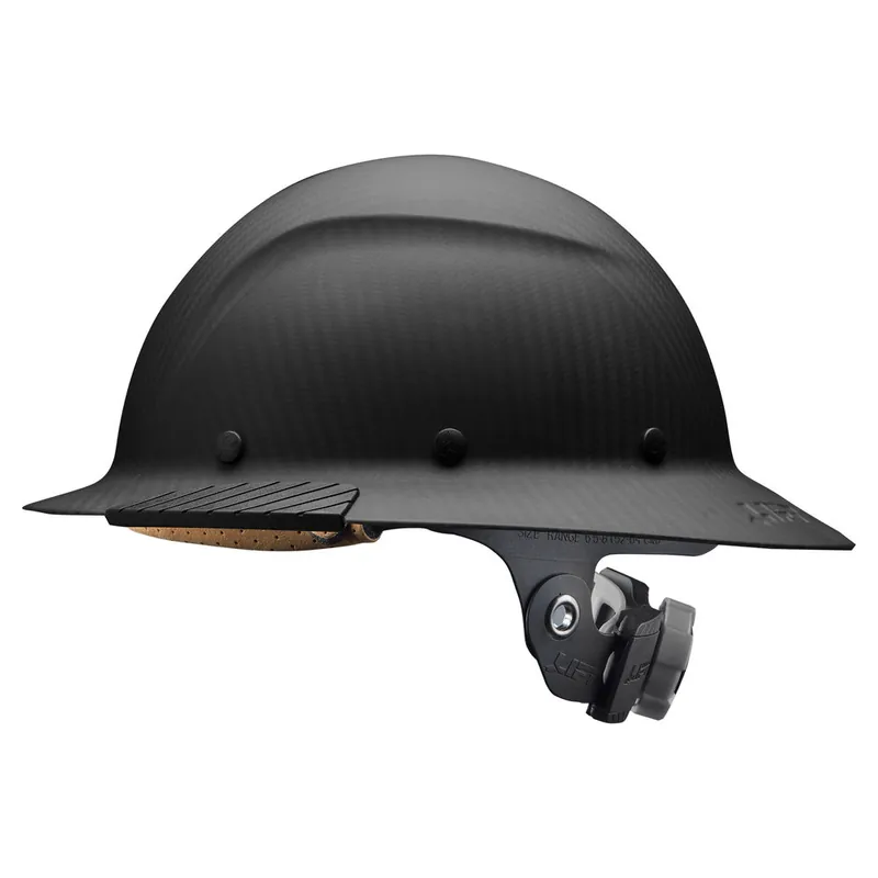DAX HDFM17KG Carbon Fiber Full Brim Hard Hat, Matte