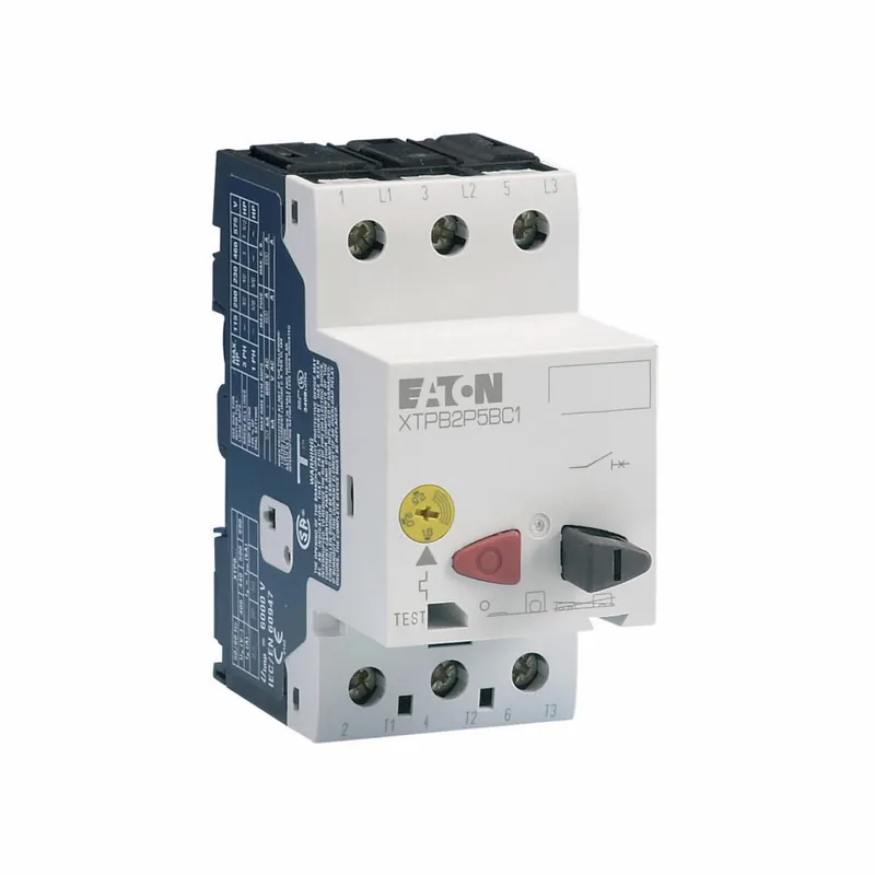 Eaton XTPB2P5BC1 IEC Motor Control UL 489 Industrial Miniature Circuit Breakers - Supplementary Protector, 25A, 5-10X /n trip, Single-pole, Standard terminals