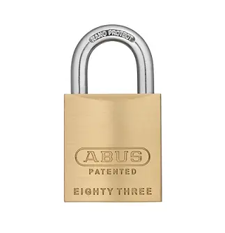 ABUS SECURITY LOCKS 83CS/55-300S2 Security Padlock, Schlage C 6-5 Keyway, Shrouded Shackle, 2-1/8 Width, Hardened Steel
