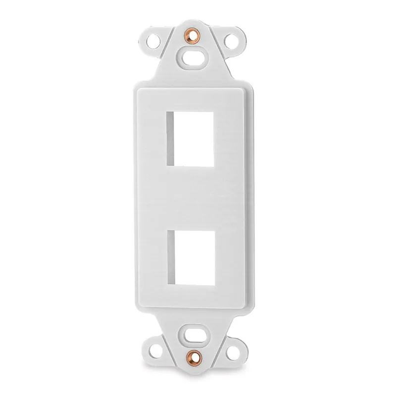 Signamax DA-2-WH 2-Port Decora Style Keystone Adapter, White