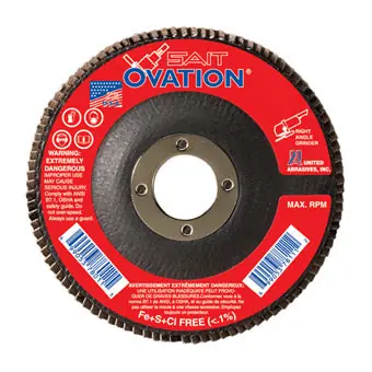 United Abrasives Sait 78006 Ovation Z Flap Disc 40G (4-1/2 Diameter 7/8 Arbor Size)