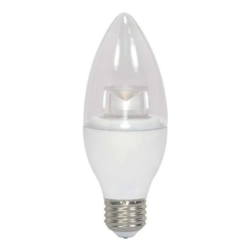 SATCO S8953 4.5W B11 Dimmable LED Light Bulb with Medium Base
