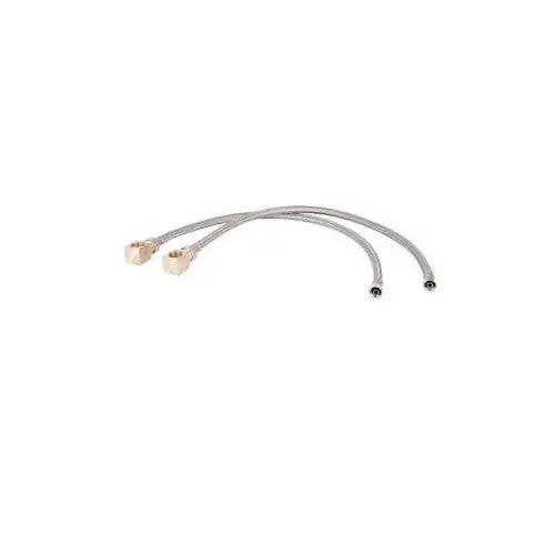 T&S Brass B-1105-KIT Inlet Kit, 1/2 NPT Close Elbows, 24 Flex Supply Hoses
