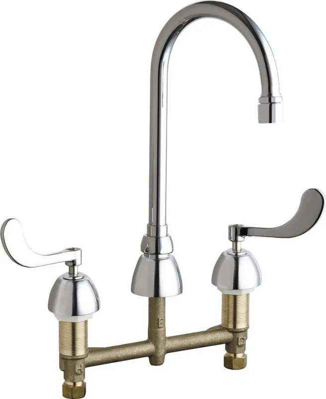 Chicago Faucets 786-GR2AE35V317AB Ecast® in Polished Chrome Hot and Cold Water Dispenser